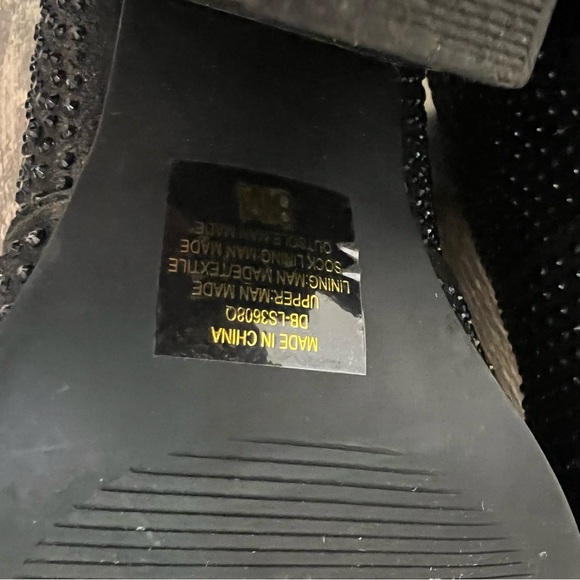 Soda Black Ankle Boots Rhinestone Studs Cowboy Booties Zipper Winter Party Eve 8 - Picture 11 of 13